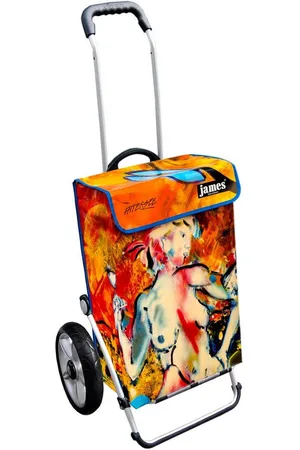 JAMES Einkaufstrolley ATTERSEE - stabiler Einkaufswagen mit individuellem Design, Handmade in Austria - Einkaufsbegleiter mit viel Stauraum - trägt 40kg - Verkäufer: Warenhaus 23