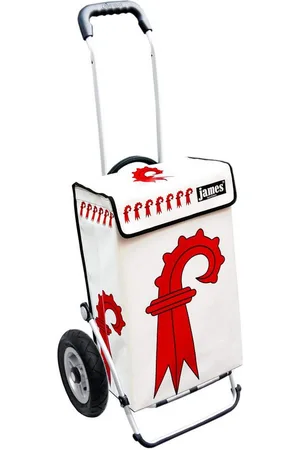 JAMES Einkaufstrolley BASELLAND - stabiler Einkaufswagen mit individuellem Design, Handmade in Austria - Einkaufsbegleiter mit viel Stauraum - trägt 40kg - Verkäufer: Warenhaus 23