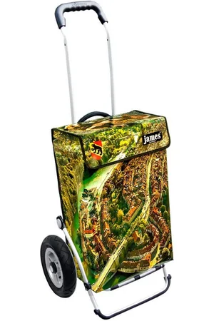 JAMES Einkaufstrolley BERN - stabiler Einkaufswagen mit individuellem Design, Handmade in Austria - Einkaufsbegleiter mit viel Stauraum - trägt 40kg - Verkäufer: Warenhaus 23