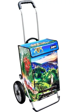 JAMES Einkaufstrolley BADEN-WUERTTEMBERG - stabiler Einkaufswagen mit individuellem Design, Handmade in Austria - Einkaufsbegleiter mit viel Stauraum - trägt 40kg - Verkäufer: Warenhaus 23