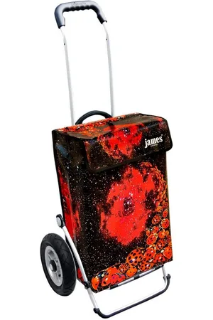JAMES Einkaufstrolley LADYBIRD - stabiler Einkaufswagen mit individuellem Design, Handmade in Austria - Einkaufsbegleiter mit viel Stauraum - trägt 40kg - Verkäufer: Warenhaus 23