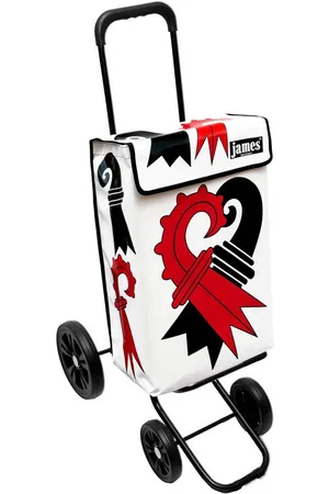 JAMES Einkaufstrolley FUSION - stabiler Einkaufswagen mit individuellem Design, Handmade in Austria - Einkaufsbegleiter mit viel Stauraum - trägt 40kg - Verkäufer: Warenhaus 23