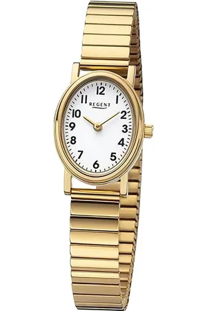 Regent Quarzuhr Damen Armbanduhr Analog, (Analoguhr), Damen Armbanduhr rund, extra groß (ca. 28x32mm), Edelstahlarmband - Verkäufer: Fit4Style Silberschmuck - IMPPAC