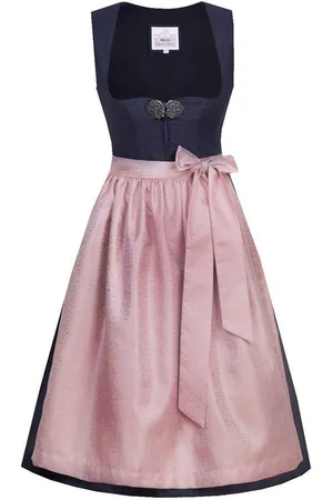 MARJO Dirndl Midi Dirndl 2tlg. - CODI - nachtblau/altrosa - Verkäufer: Alpenwahnsinn Tracht & Lifestyle