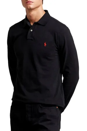 Ralph Lauren Langarm-Poloshirt Classic Fit Cotton Piqué Hemd 100% hochatmungsaktive Baumwolle in Piqué-Qualität - Verkäufer: eldigo