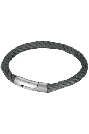 Firetti Armband Schmuck Geschenk Edelstahl Jutefaser Armschmuck Armkette