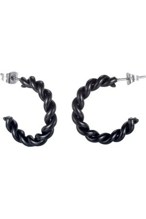 Firetti Paar Creolen Schmuck Geschenk Edelstahl Ohrschmuck Ohrringe Twist Color