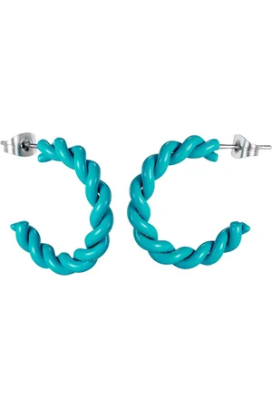 Firetti Paar Creolen Schmuck Geschenk Edelstahl Ohrschmuck Ohrringe Twist Color