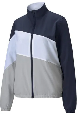 PUMA Sweatjacke Golf Jacke Track Damen Blau/Grau M - Verkäufer: Svens Golfshop GmbH