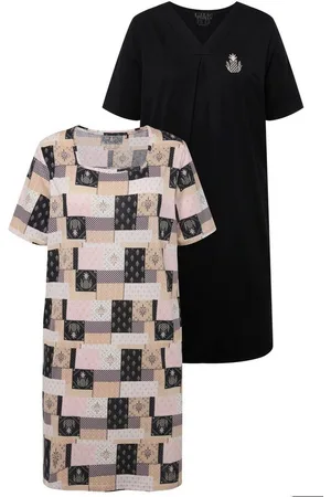 Ulla Popken Bigshirt Bigshirts 2er-Pack Ananas Halbarm - Verkäufer: Popken Fashion Group