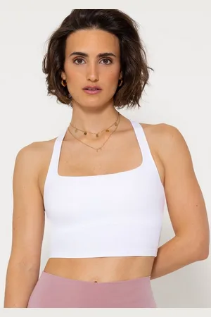 SASSYCLASSY Sport-BH Sport BH mit überkreuzten, breiten Trägern Top aus atmungsaktiven und schweißableitendem Material - Verkäufer: