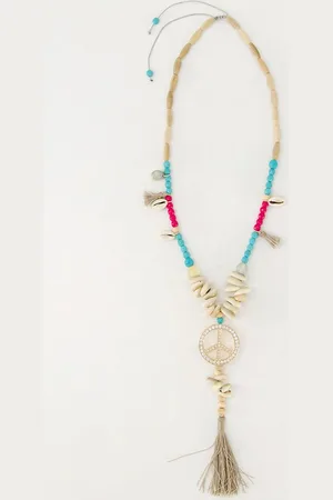 Ulla Popken Armband Longkette farbige Muscheloptik-Dekoren - Verkäufer: Popken Fashion Group
