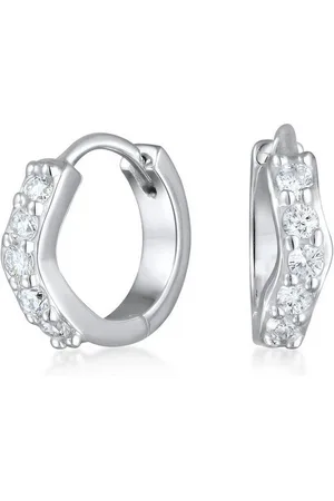Elli DIAMONDS Paar Creolen Creolen Lab Grown Diamanten (0.07 ct) 925 Silber - Verkäufer: JULIE & GRACE GmbH