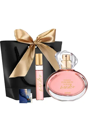 Avon Eau de Parfum WONDER 50ml, Taschenspray 10 ml, Today Tomorrow Always Geschenkset, 4-tlg., Geschenkidee Parfum, Eleganter Frauen Duft, Damenparfum - Verkäufer: Cultzen