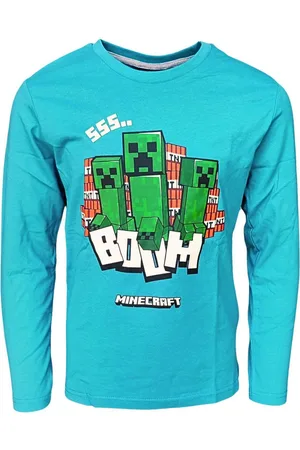 Minecraft Langarmshirt Creeper Jungen Jerseyshirt Gr. 116- 152 cm - Verkäufer: Starkids Licensed Brands and more