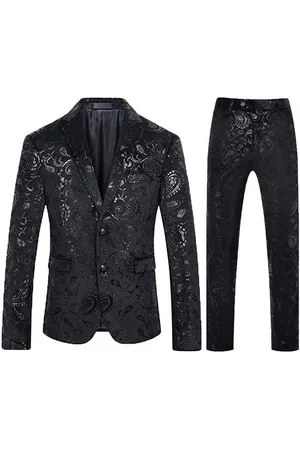 Allthemen Anzug (2 tlg, Sakko & Hose) Herren Jacquard Smoking Slim Fit Herren Anzug für Hochzeit und Party - Verkäufer: