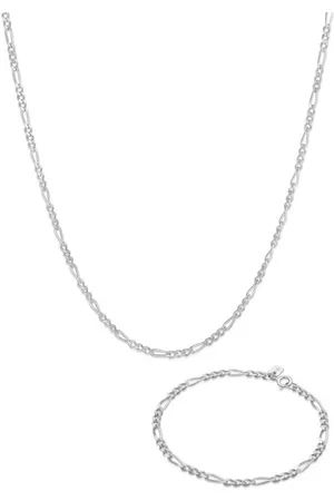Kuzzoi Schmuckset Herren Kette Armband Figaro 925 Sterling Silber - Verkäufer: JULIE & GRACE GmbH