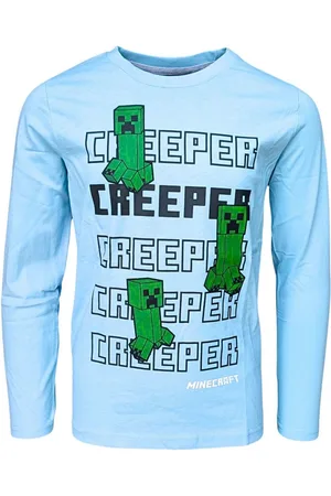 Minecraft Langarmshirt Creeper Jungen Shirt aus Baumwolle Gr. 116- 152 cm - Verkäufer: Starkids Licensed Brands and more