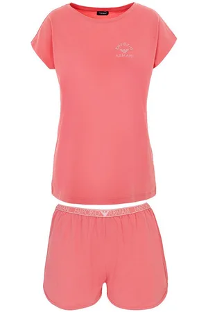Emporio Armani Shorty Short Pyjamas (2 tlg) mit umlaufendem Markenschriftzug am elastischen Bund - Verkäufer: bonvenon