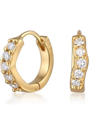 Elli DIAMONDS Paar Creolen Creolen Lab Grown Diamanten (0.07 ct) 925 Silber - Verkäufer: JULIE & GRACE GmbH