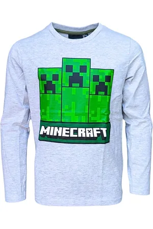 Minecraft Langarmshirt Creeper Jungen Jersey-Shirt Gr. 116- 152 cm - Verkäufer: Starkids Licensed Brands and more