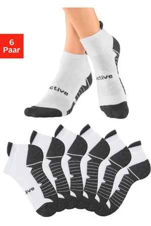 Lascana Sneakersocken (Packung, 6-Paar) mit weicher Frotteesohle