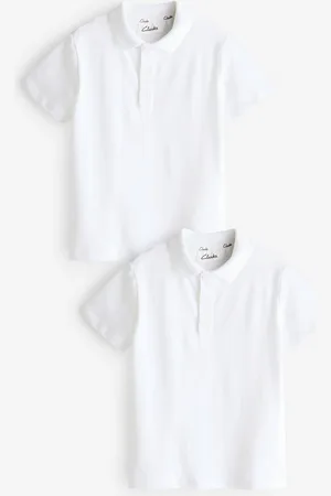 Clarks Langarm-Poloshirt Kurzarm-Poloshirts für Jungen im 2er-Pack (2-tlg) - Verkäufer: Next Germany GmbH