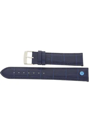 Bruno Söhnle Uhrenarmband Bruno Söhnle Uhrenband 73-71046-120 Leder dunkelblau 20 mm - Verkäufer: Juwelier-Bacak