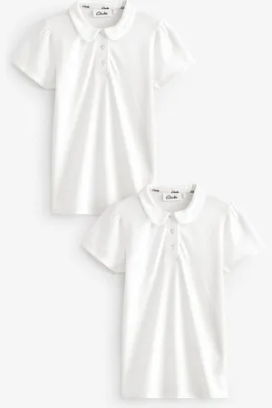 Clarks Poloshirt Kurzarm-Poloshirts für Mädchen im 2er-Pack (2-tlg) - Verkäufer: Next Germany GmbH
