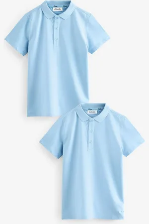 Clarks Langarm-Poloshirt Kurzarm-Poloshirts für Jungen im 2er-Pack (2-tlg) - Verkäufer: Next Germany GmbH
