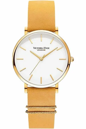 VICTORIA HYDE Quarzuhr The Primrose Collection Damen Basic Lederarmband, (1-tlg., Kein Set) - Verkäufer: VictoriaHyde