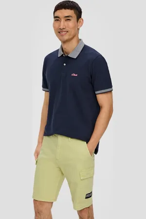 QS by s.Oliver Stoffhose Jeans-Shorts / Straight Leg / High Rise / Cargotaschen Label-Patch - Verkäufer:
