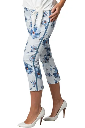 STEHMANN Caprihose 6/8 Hose im sommlichen Blumendruck - Verkäufer: Gio Milano
