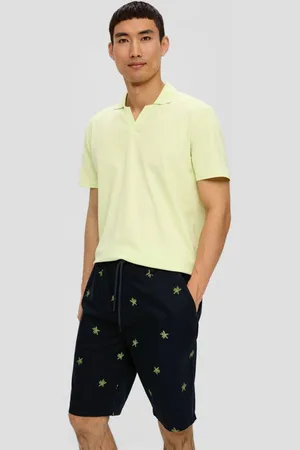 QS by s.Oliver Bermudas Relaxed: Bermuda mit All-over-Print Durchzugkordel - Verkäufer: