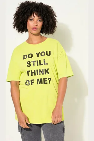 Angel of Style T-Shirt T-Shirt oversized verziertes Statement Rundhals - Verkäufer: Popken Fashion Group