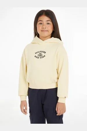Tommy Hilfiger Kapuzensweatshirt MONOTYPE FLOCK HOODIE Kinder bis 16 Jahre mit Logoschriftzug