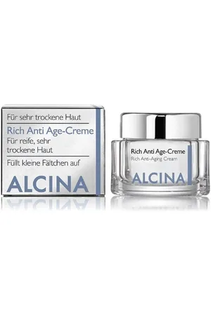 ALCINA Tagescreme Rich Anti-Age Creme 50 ml Packung, Gesichtscreme mit Mimose und Cupuacu-Butter für strahlenden Teint. - Verkäufer: fh24.shop