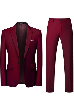 Allthemen Anzug (2 tlg, Sakko & Hose) Herren 2 Teilig Slim Fit Hochzeitanzug mit einem Knopf - Verkäufer: