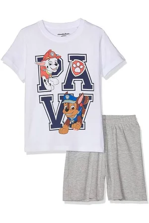 Paw Patrol Shorty kurzer Jungen Pyjama weiß - Verkäufer: Bienes Shop
