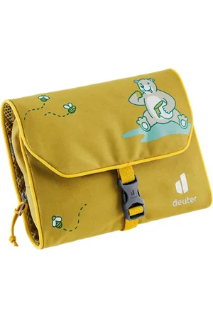 Deuter Kulturbeutel Wash Bag Kids, turmeric, Kulturbeutel in mit Bären-Motiv und Aufhängehaken - Verkäufer: okluge