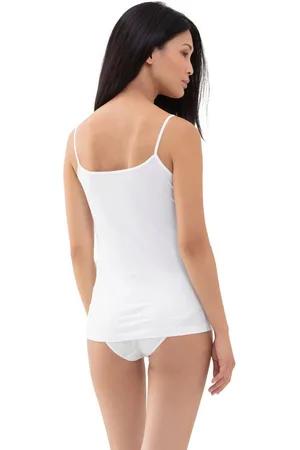 Mey Spaghettitop SERIE COTTON PURE Rundhalsausschnitt, atmungsaktiv