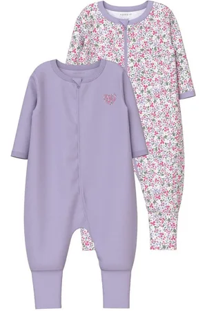 NAME IT Schlafoverall NBFNIGHTSUIT 2P ZIP FF PETIT FLOWER - Verkäufer: Dorins Kindermode