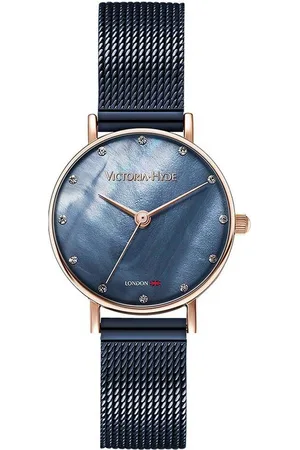 VICTORIA HYDE Quarzuhr Loughton Pearl Damen Basic Mesh-Armband, (1-tlg., Kein Set) - Verkäufer: VictoriaHyde