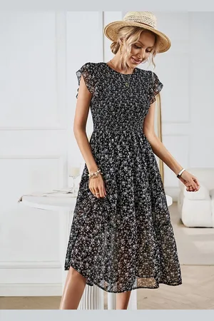 DEBAIJIA Dirndl Sommerkleid Damen Frauen Bedruckter Kleid Lässiger Elegant - Verkäufer: Paciea UG