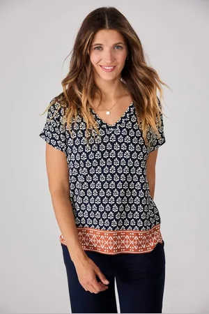 Lieblingsstück V-Shirt CaleniL mit Alloverprint