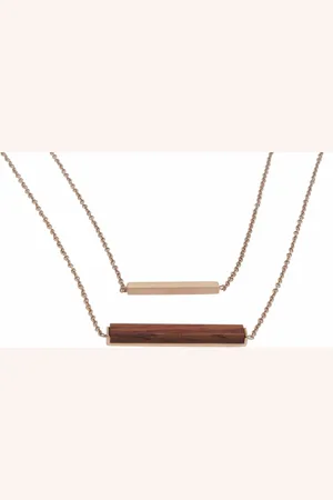 Kerbholz Kette mit Anhänger Geometrics GEOREC9566 - Verkäufer: Uhren-Riegg