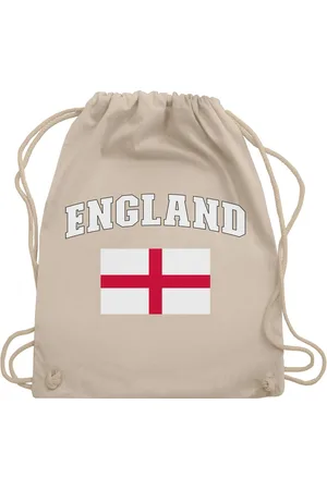 Shirtracer Turnbeutel England Schriftzug mit Flagge, United Kingdom UK, Britannien, Briti, 2024 Fussball EM Fanartikel - Verkäufer: