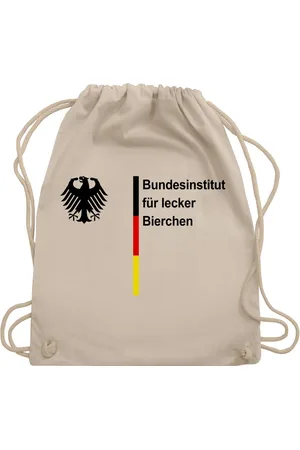 Shirtracer Turnbeutel Bundesinstitut für lecker Bierchen, Bier Saufen Sauf Malle Bierliebha, 2026 Fussball WM Fanartikel - Verkäufer:
