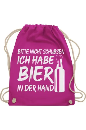 Shirtracer Turnbeutel Bitte nicht schubsen ich habe Bier in der Hand, Party & Alkohol - Verkäufer: