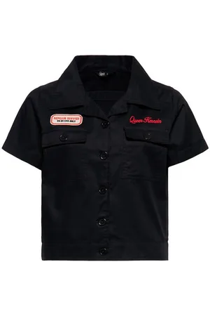 Queenkerosin Kurzarmbluse Redondo Beach Speed Queens mit Rückenpatch - Verkäufer: Deinetrends
